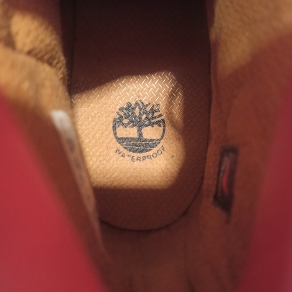 TIMBERLAND WOMEN'S PREMIUM 50TH WATERPROOF BOOT DARK PINK NUBUCK Size 5.5 - Picture 8 of 12